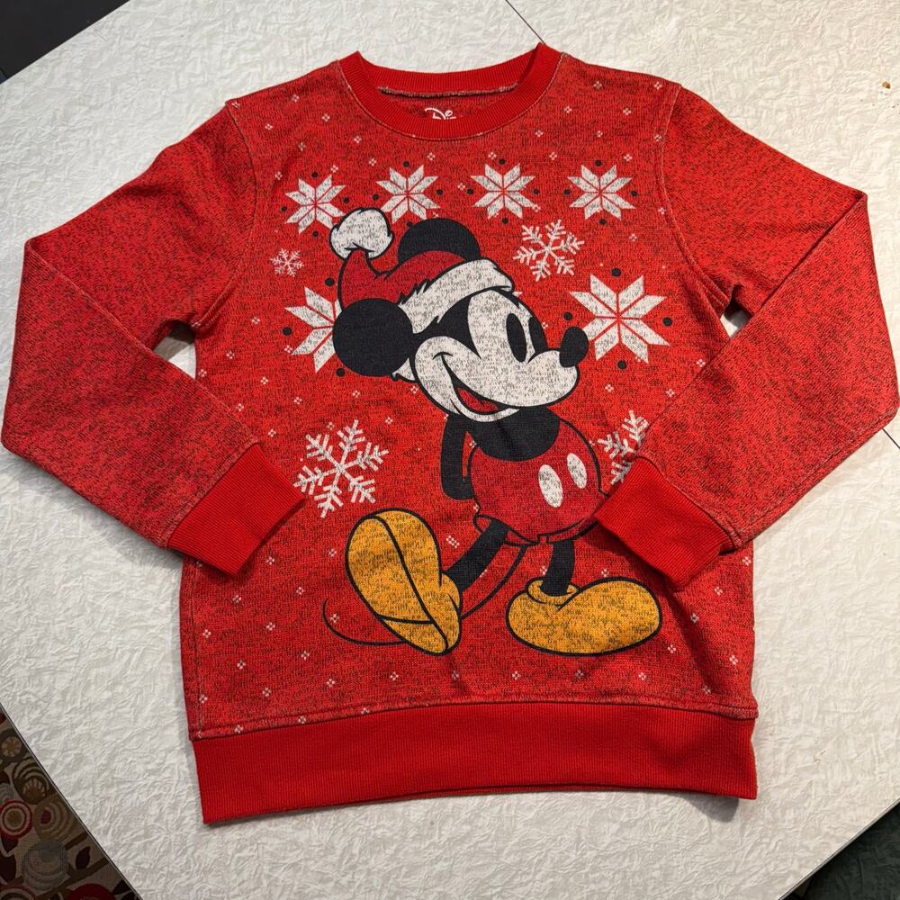 Disney Mickey Mouse Christmas Sweatshirt Women’s Medium